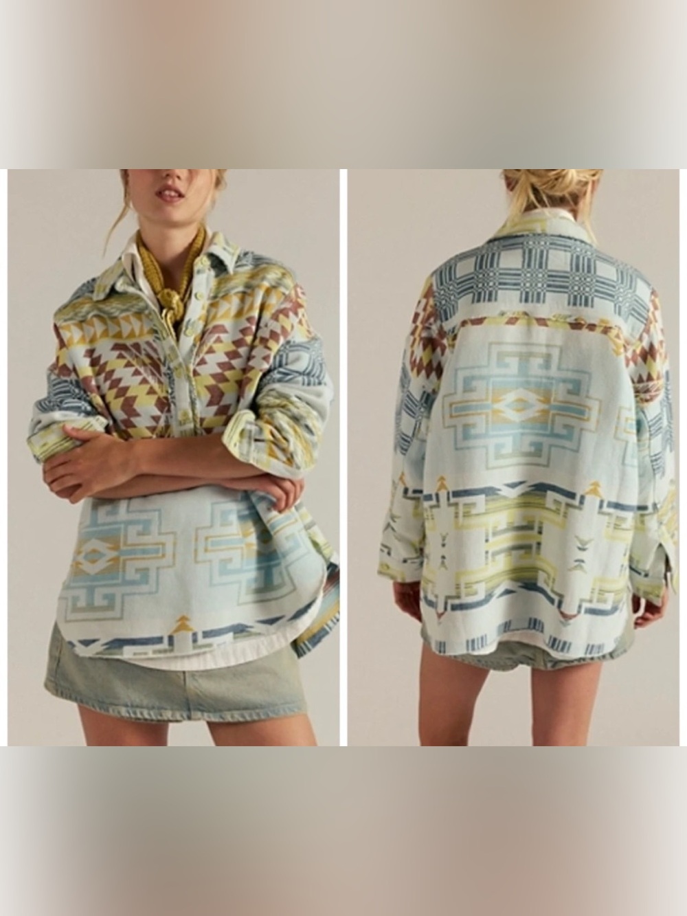 NWT Free People We The Free Arizona Sky Pullover dandelion combo yellow - XS, M